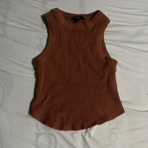 Forever 21 Orange-Brown Cropped Tank